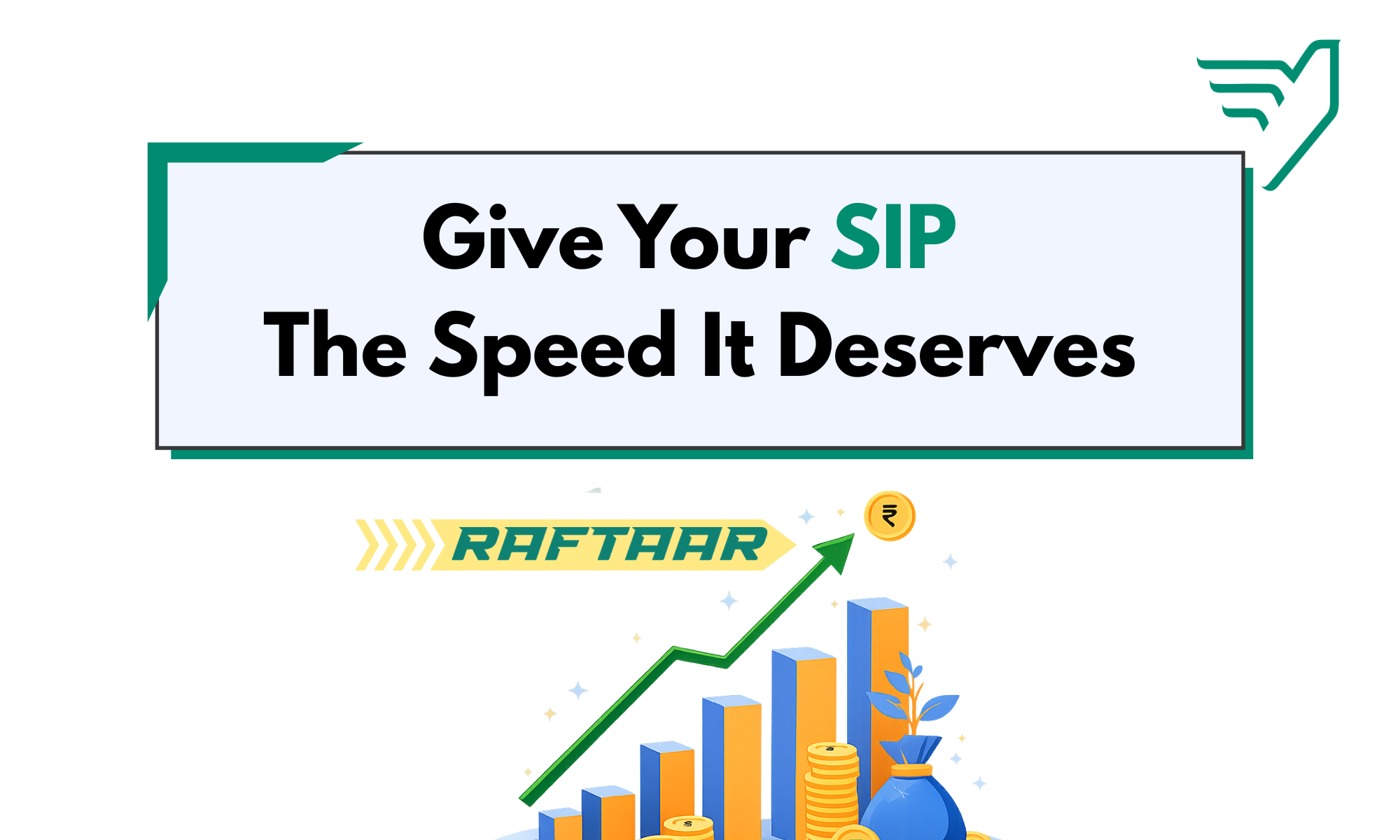 Raftaar Step-Up SIP strategy showing investments growing with income and long-term financial goals